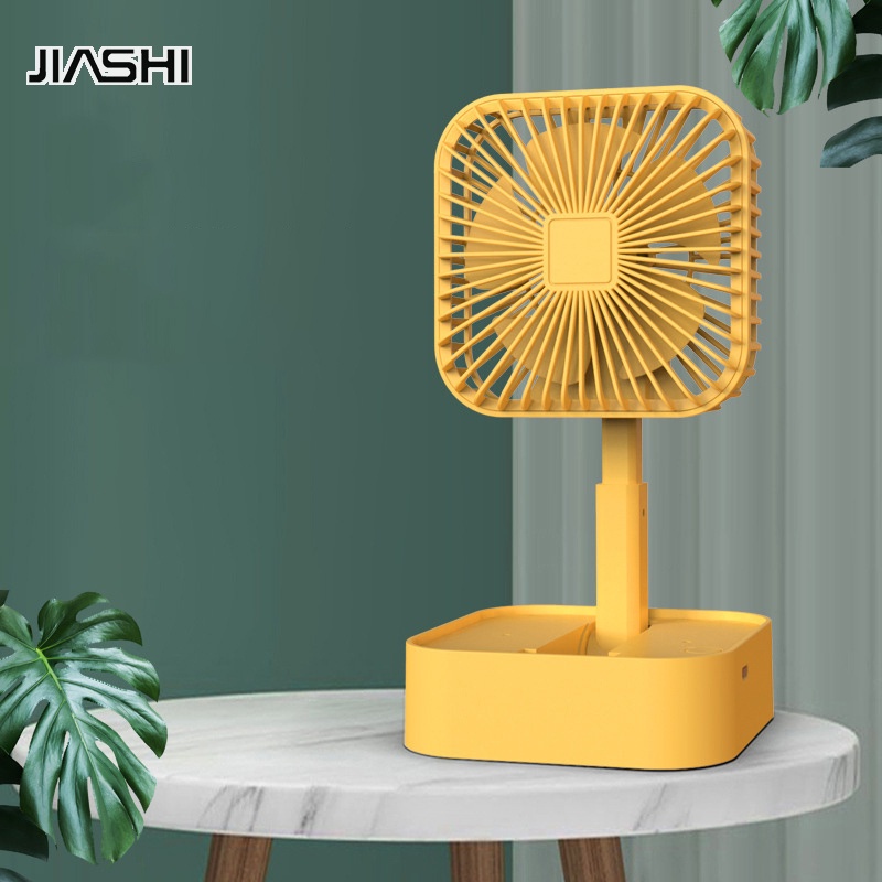 jiashi-พัดลมขนาดเล็กพับได้ยืดไสลด์ชาร์จพัดลมขนาดเล็กปิดเสียง-usb-ใหม่