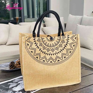 ✿ beginning ✿ Vintage Women Geometric Printing Shoulder Bag Casual Large Tote Handbags A#S ✿