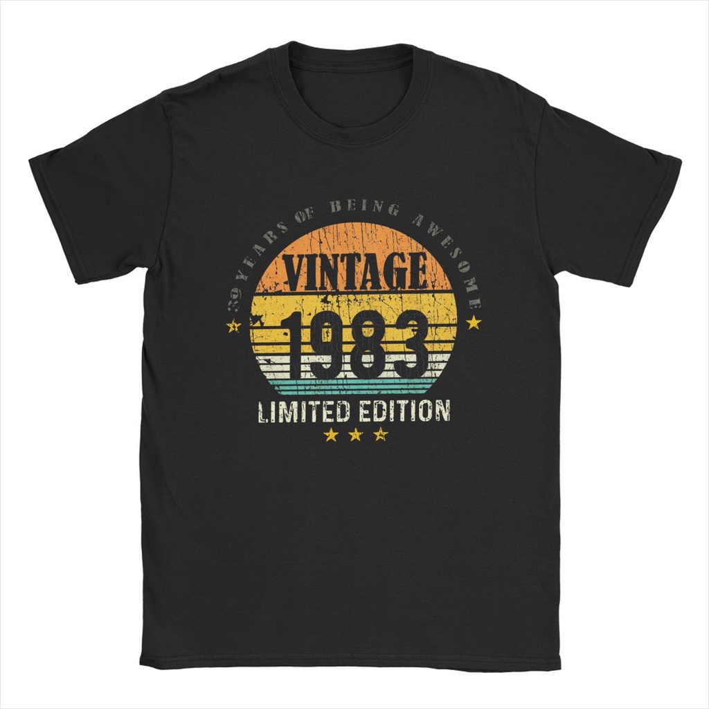 เสื้อยืดคอกลม-ผ้าฝ้าย-สไตล์วินเทจ-สําหรับผู้ชาย-1983-limited-edition-100-40-ปี-6xl-03