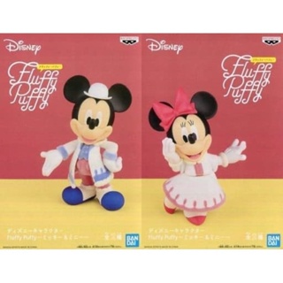 Fluffy Puffy Disney Characters Mickey &amp; Minnie โมเดลฟิกเกอร์ มิกกี้, มินนี่ เม้าส์ ของ Banpresto แท้จากญี่ปุ่น 🎎🎌💯💯