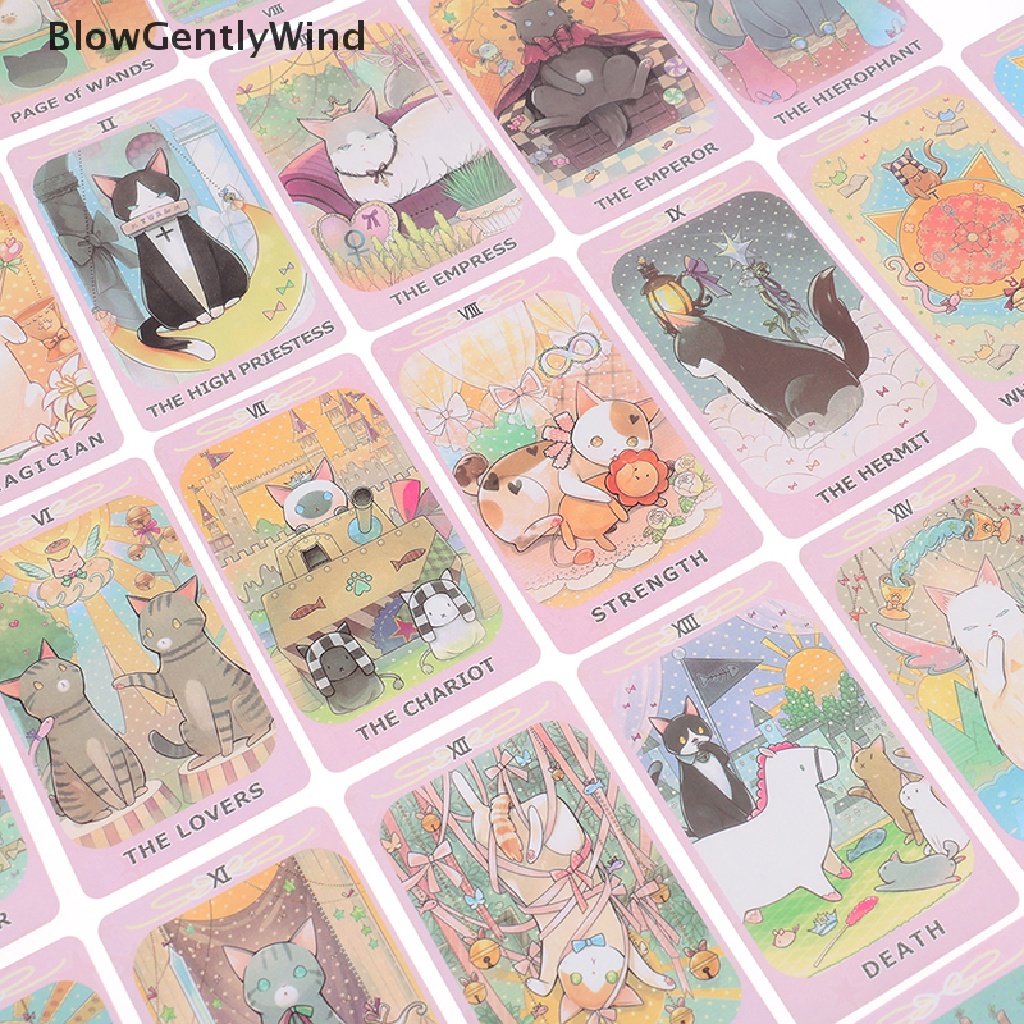 blowgentlywind-dreaming-cat-tarot-cards-prophecy-fate-divination-deck-family-party-board-game-bgw