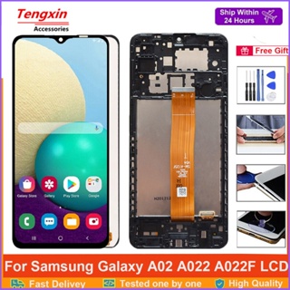 หน้าจอสัมผัสดิจิทัล LCD A02 6.5 นิ้ว สําหรับ Samsung Galaxy A02 LCD A022 SM-A022M A022F A022G A022F/DS