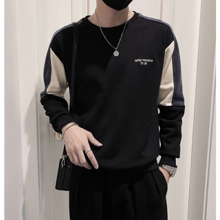 พร้อมส่ง ส่งฟรี เสื้อยืดลําลอง แขนยาว คอกลม พิมพ์ลาย University สไตล์สตรีท แฟชั่นฤดูใบไม้ร่วง สําหรับผู้ชาย 1 สถานี]