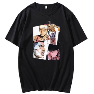 S-5XL New Slam Dunk Hanamichi Sakuragis T-Shirt Cartoon Anime Harajuku Mens Tee fashion tee_08