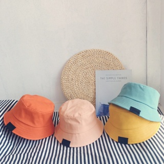 Solid Color Baby Boy Girl Hats Summer Cotton Baby Bucket Hat Kids Fisherman Beach Sun Cap