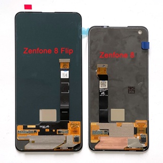 แผงหน้าจอสัมผัสดิจิทัล LCD AMOLED สําหรับ Asus Zenfone8 ZS590KS I006D Zenfone 8 Flip ZS672KS