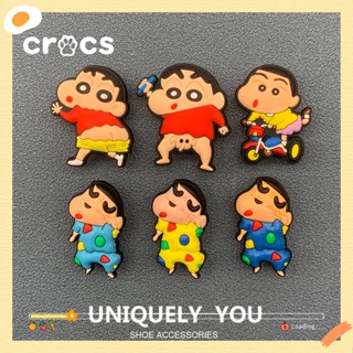 อุปกรณ์เสริมหัวเข็มขัด รูปชินจัง สําหรับตกแต่งรองเท้า Crocs DIY