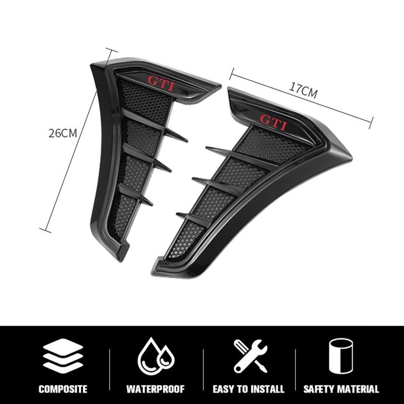 สติกเกอร์รูปลอก-รูปครีบฉลาม-สําหรับตกแต่งรถยนต์-volkswagen-vw-passat-polo-vento-beetle-2-ชิ้น