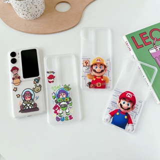 เคสโทรศัพท์มือถือ แบบฝาพับ กันกระแทก ลายการ์ตูน Mario Frost Monster BuzzLightyear น่ารัก สําหรับ Oppo Find N2