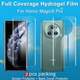 ฟิล์มไฮโดรเจลนิ่ม แบบใส บางพิเศษ ป้องกันหน้าจอ ด้านหลัง สําหรับ Imak Honor Magic 5 Pro 5G Magic5 5G