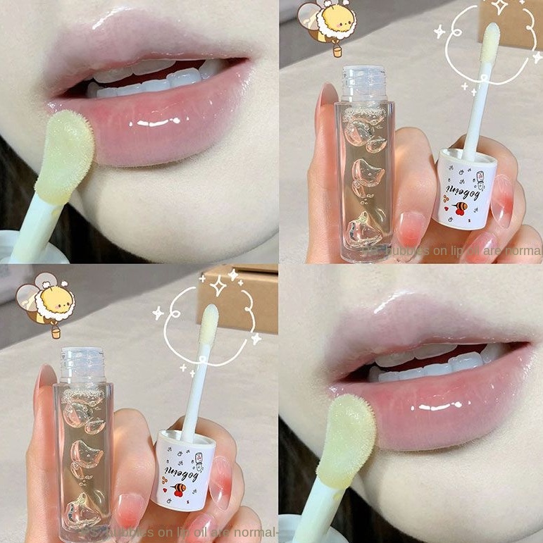 ภาพสินค้าPeach Milk Honey ลิปกลอส น้ํามันน้ําผึ้ง บรรเทาอาการแห้ง ชุ่มชื้น จางหาย ลิปไลน์ น้ํา เบา ลิปหัวแปรงใหญ่ เกาหลี น่ารัก แต่งหน้า จากร้าน aibolai888.th บน Shopee ภาพที่ 4