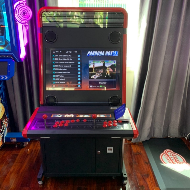 ตู้เกมอาร์เคด 3300 เกม Modern Arcade Sit Down Machine Red/Black 3300 ...