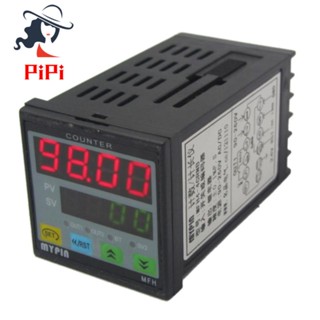 MYPIN 4 Digital Counter Length Counter Length Meter Multi-Functional Intelligent 90-260V AC/DC Preset Relay Output