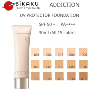 【ส่งตรงจากญี่ปุ่น】Addiction รองพื้น Spf 50+ Pa 30 มล. 15 สี รองพื้น รองพื้น ไพรเมอร์แต่งหน้า รองพื้น เนื้อลิขวิด ความงาม แต่งหน้า