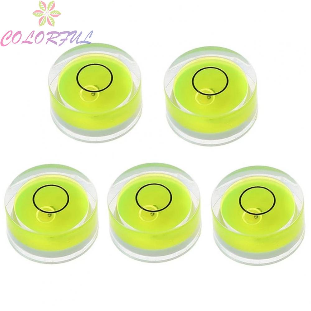 colorful-5pcs-round-bubble-level-mini-spirit-level-bullseye-level-measurement-instrument