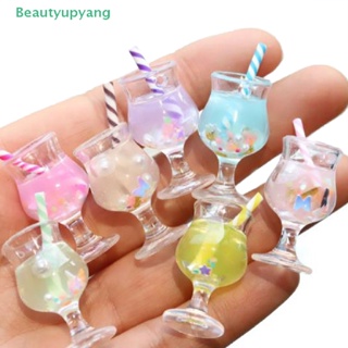 [Beautyupyang] แก้วเครื่องดื่มเรืองแสง ขนาดเล็ก อุปกรณ์เสริม สําหรับบ้านตุ๊กตา 2 ชิ้น