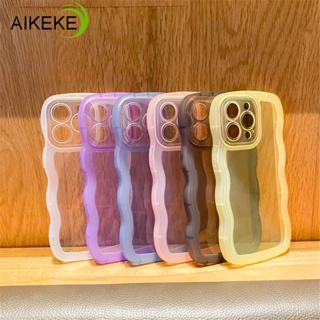 เคสโทรศัพท์มือถือ ซิลิโคนนุ่ม TPU ใส ลายคลื่น เรียบง่าย สําหรับ Realme 10 Pro+ 9i 5G