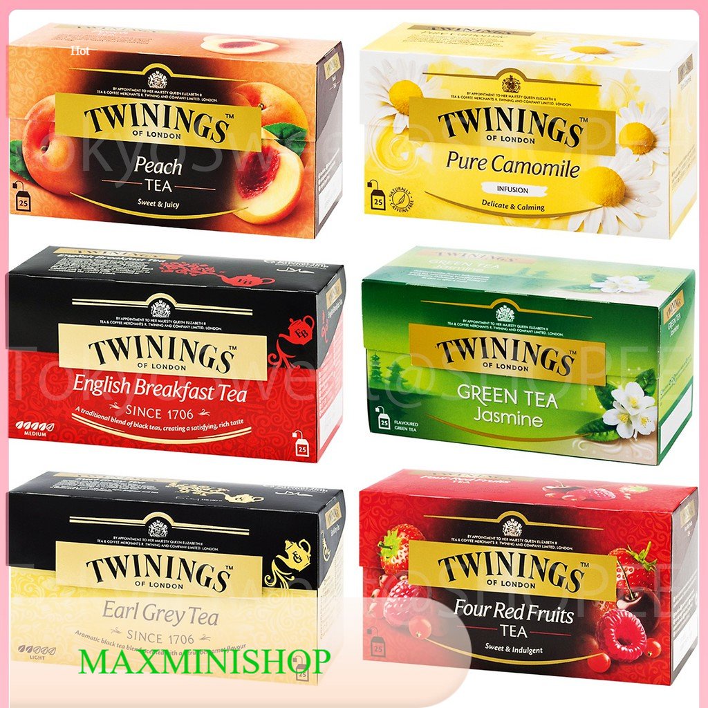 Twinings of London Tea Bag Twining’s ชา ชาซอง ทไวนิงส์ ชาทไวนิงส์ มี 6 ...