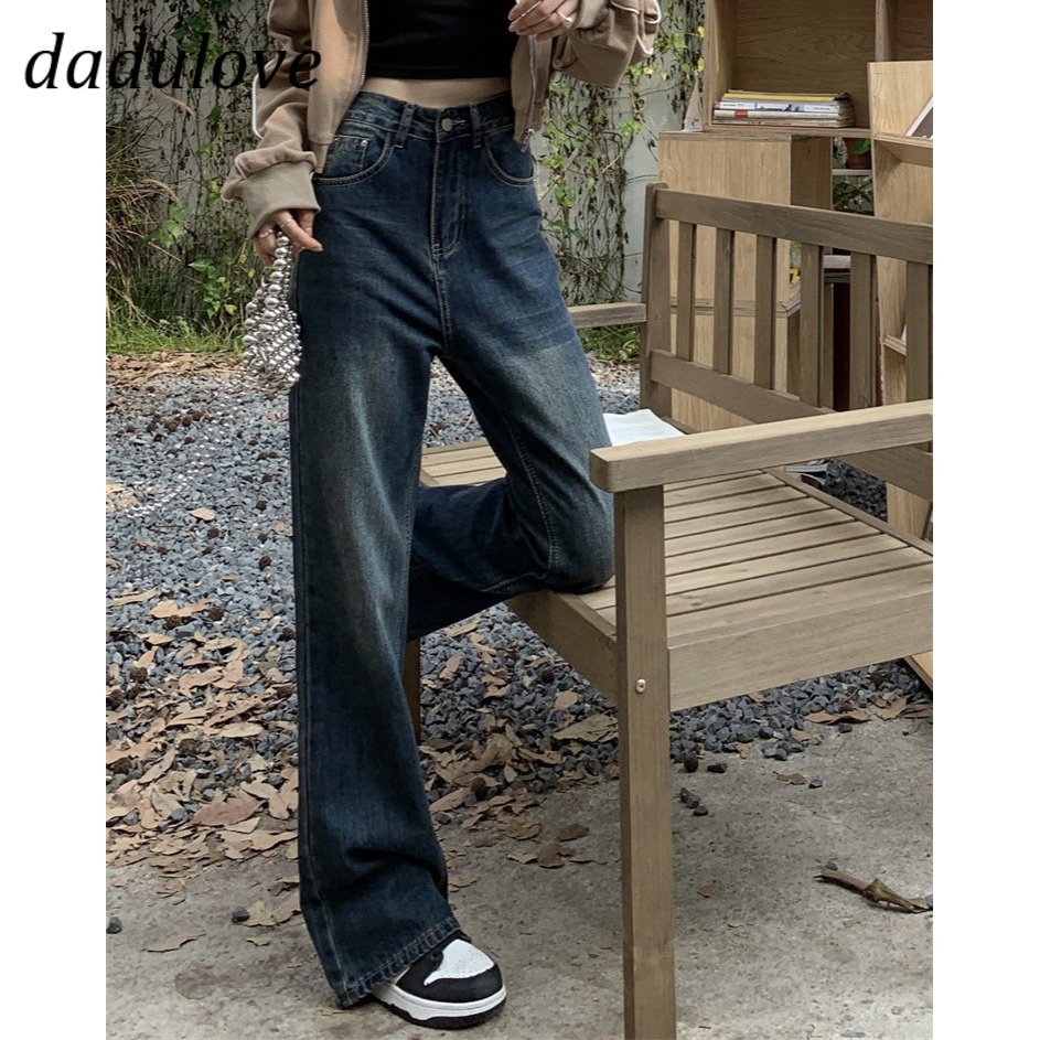 dadulove-new-korean-version-of-ins-retro-jeans-womens-high-waist-washed-wide-leg-pants-large-size-trousers
