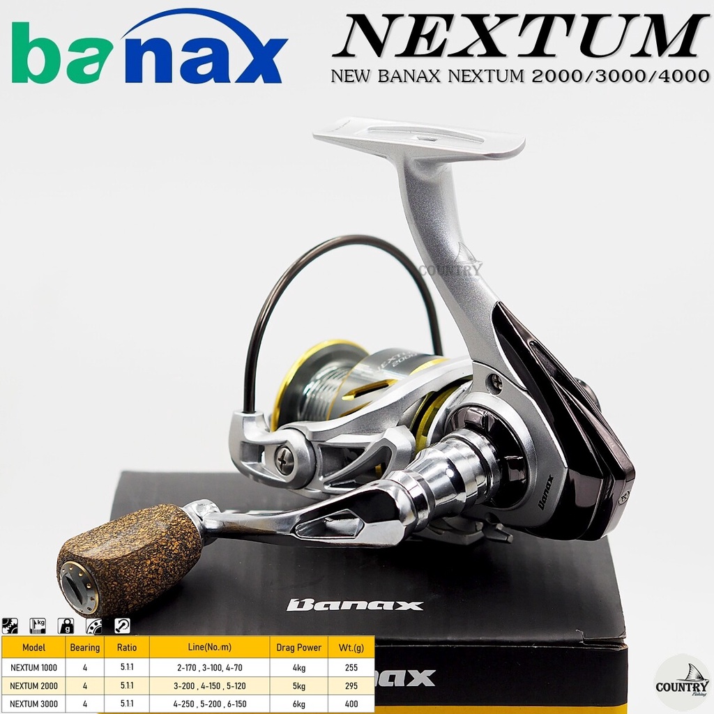 รอกตกปลา-banax-nextum-ลื่นๆ-เบรกแน่นๆ