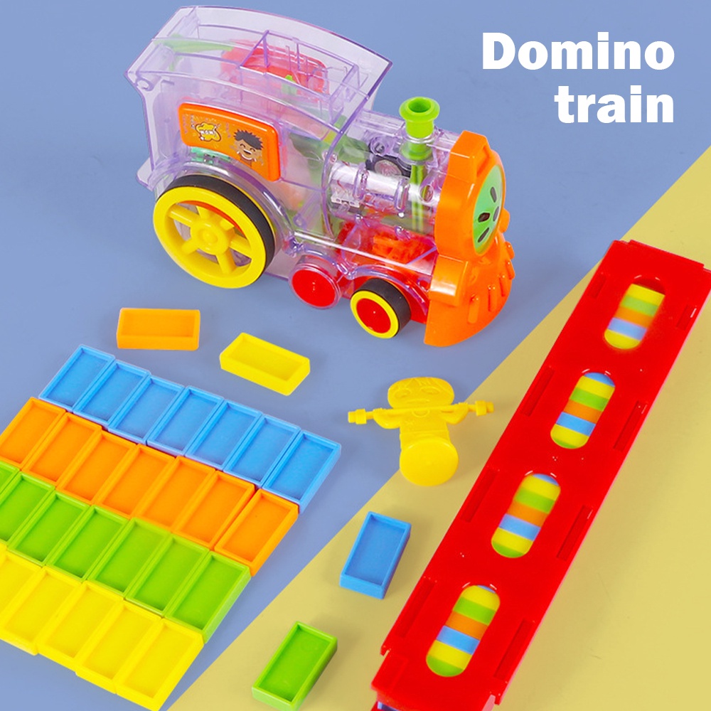 ของเล่นเด็ก-domino-train-ชุดของเล่น-วางรถไฟบล็อกเกมของเล่นวาง-domino-อัตโนมัติ-รถไฟ-ของขวัญเด็ก