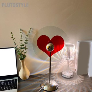 Plutostyle โคมไฟโปรเจคเตอร์ รูปหัวใจ 4W หมุนได้ 360 องศา อบอุ่น สําหรับตกแต่ง