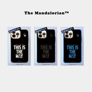 Casetify เคสโทรศัพท์มือถือแบบนิ่ม TPU ลาย The Mandalorian This Is The Way สีดํา สําหรับ IPhone 14 13 12 11 Pro MAX Mini XS MAX XR X SE 6 6S 7 8 Plus
