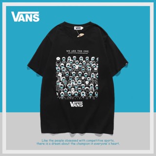 Vans Vance เสื้อยืดแขนสั้นลําลอง พิมพ์ลายกราฟฟิติ เข้ากับทุกการแต่งกาย แฟชั่นฤดูร้อน สําหรับผู้ชาย และผู้หญิง