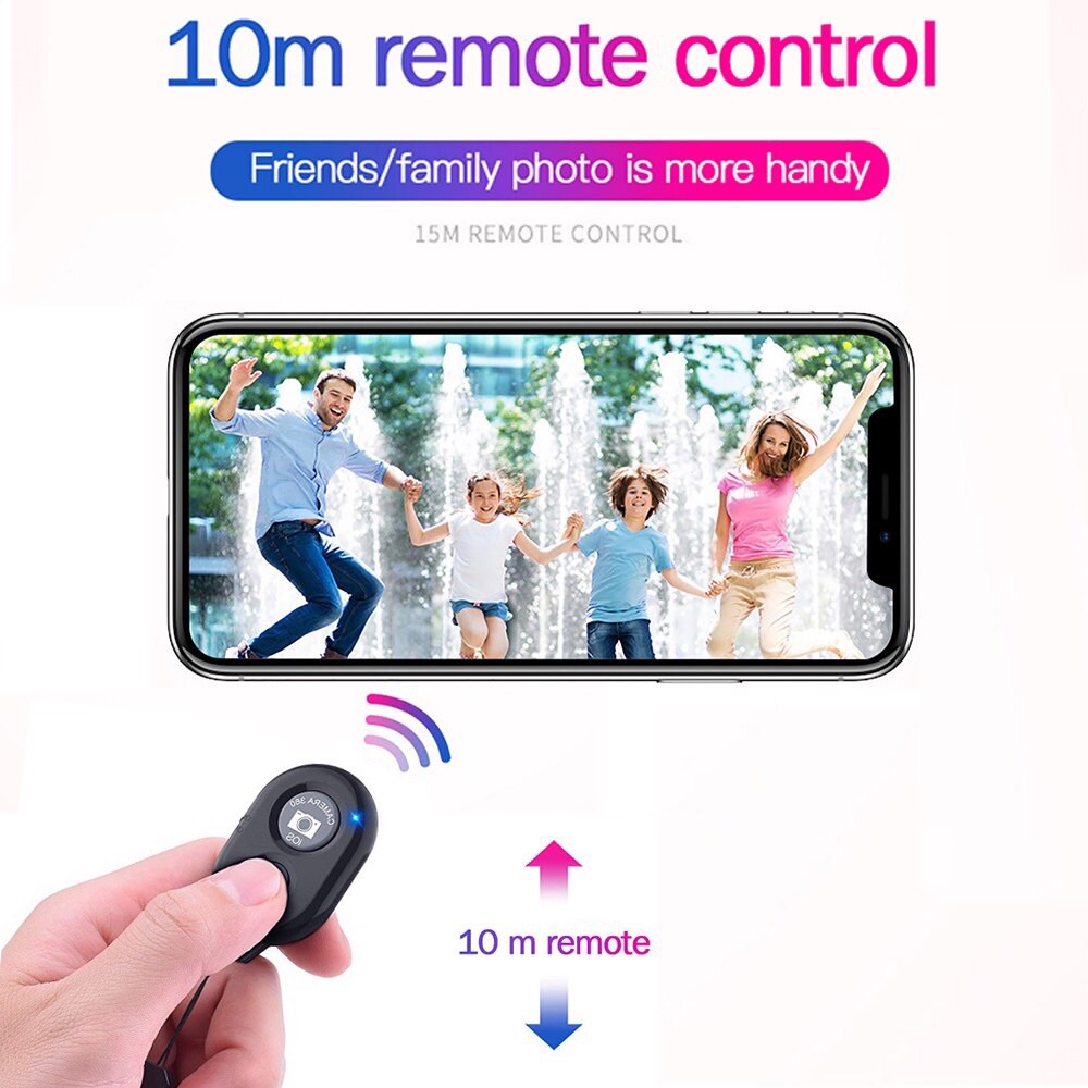 รีโมทบลูทูธ-รีโมทกดชัตเตอร์เซลฟี่-ab-bluetooth-shutter-รีโมทถ่ายรูปไร้สาย-แบบไร้สาย-ไม้เซลฟี่-ขาตั้งกล้องมือถือเซลฟ