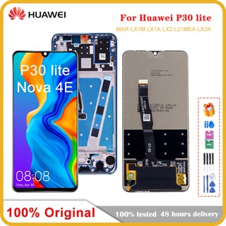 อะไหล่หน้าจอสัมผัส LCD 6.15 นิ้ว สําหรับ Huawei P30 Lite Nova 4E P30 Lite