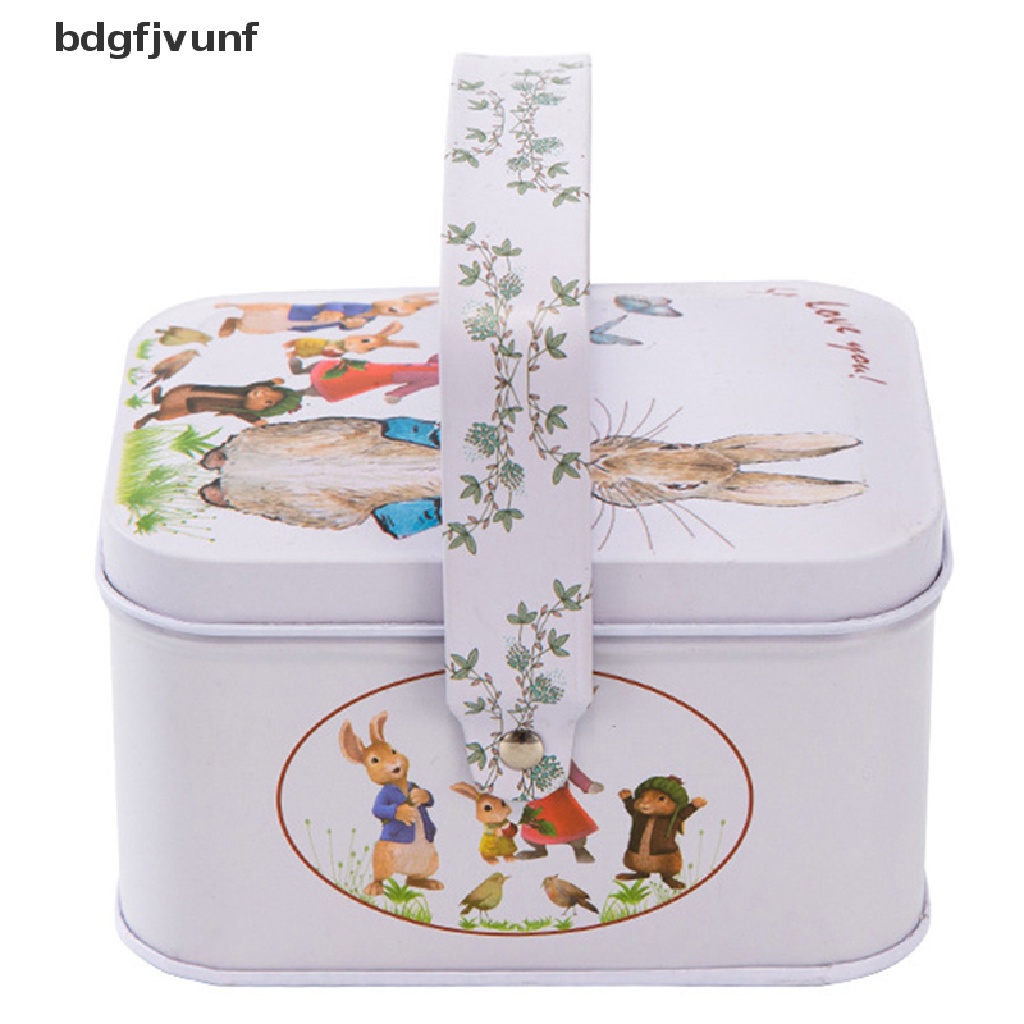 bdgf-กล่องเก็บขนม-รูปกระต่ายน้อย-สีขาว-สไตล์วินเทจ