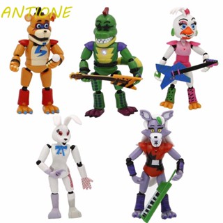 Antione โมเดลฟิกเกอร์ อนิเมะ Five Nights at Freddys Security Breach Series Bonnie Lightening ของเล่น ของสะสม สําหรับเด็ก 5 ชิ้น ต่อชุด