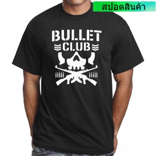 [S-5XL] ราคาต่ำสุด!!เสื้อยืด พิมพ์ลาย Bullet Club สไตล์ญี่ปุ่น สําหรับผู้ชาย ใส่ออกกําลังกาย เทศกาลฮาโลวีนS-3XL