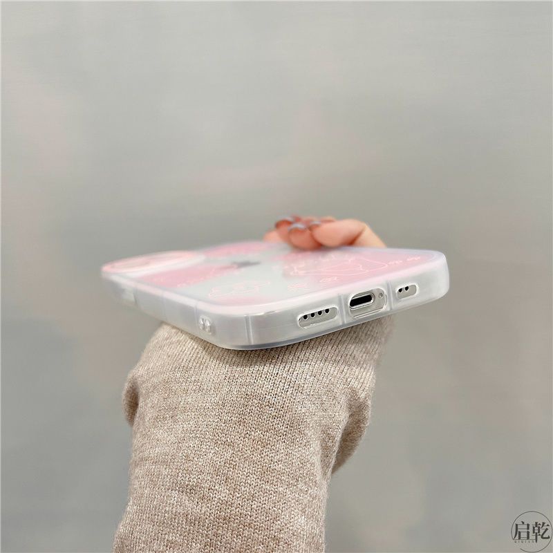 ins-light-pink-graffiti-strawberry-bear-phone-case-for-iphone-13promax-phone-case-for-iphone12-all-inclusive-11-transparent-x