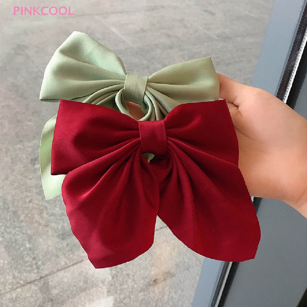 pinkcool-กิ๊บติดผม-โบ-สีพื้น-โลลิต้า-สไตล์วินเทจ-เรียบง่าย-เครื่องประดับผม-กิ๊บติดผม-กิ๊บติดผม-กิ๊บติดผม-กิ๊บติดผม-ด้านข้าง-ใช้ได้ทุกวัน-ขายดี