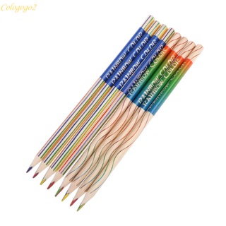 Cologogo2 ดินสอสีรุ้ง 4 สี ใน 1 สําหรับเด็ก ผู้ใหญ่ วาดภาพกราฟฟิติ DIY