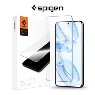 Spigen Galaxy S23 กระจกนิรภัยกันรอยหน้าจอ Glas.tR SLIM HD Samsung S23 พร้อมตัวป้องกัน 9H