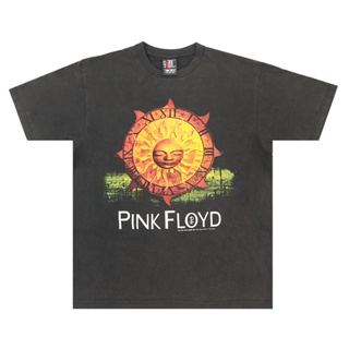 เสื้อวง Pink Floyd ป้ายGiant ผ้าเฟด เสื้อทัวร์ เสื้อวินเทจ งานbootleg ทรง90 oversizeโอเวอร์ไซต์  raptee เสื้อยืดแฟช_01