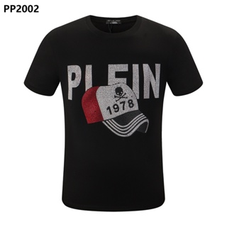 NEW Philip T-Shirt PP Short-Sleeved PHILIPP PLEIN Pure Cotton Breathable Round Neck Soft Plain T European American _01