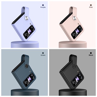 เคสโทรศัพท์มือถือ แบบยืดหยุ่น พร้อมสายคล้องมือ สําหรับ Samsung Z Flip 3 5G Z Flip4
