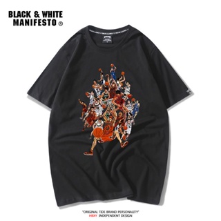 S-5XL Slam Dunk National Competition Commemorative t-Shirt Sakuragi Flower Road Printed Basketball Short-Sleeved Mens C