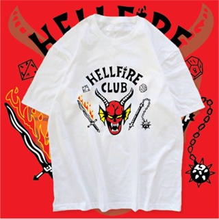 มีไซส์ใหญ่ เสื้อ Hellfire Things ผ้าCOTTON100% เสื้อยืดคอกลม