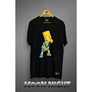 Simpson bart black and white unisex tshirt_03