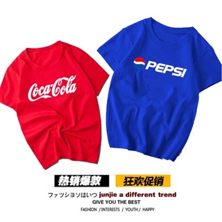 (Spot) Coca-Cola magkasanib na T-shirt na naka-short na Coca Cola Pepsi na damit ang mga lalaki aXL)_01