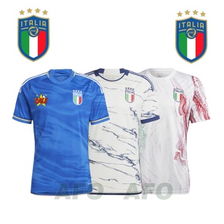 เสื้อกีฬาแขนสั้น ลายทีมชาติฟุตบอล Italy Jersey ชุดเหย้า คุณภาพสูง สําหรับผู้ชาย 2023