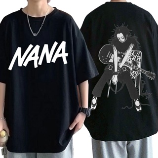 【พร้อมส่ง】เสื้อยืด พิมพ์ลายอนิเมะ Nana Osaki สําหรับผู้ชาย#39; s ผู้หญิง &amp;#39; s เสื้อยืดแขนสั้น ผ้าฝ้าย โอเวอร์ไซซ์ คอส