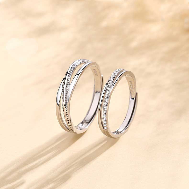 แหวนหมั้นแต่งงาน-เงินสเตอร์ลิง-925-ประดับเพชรคริสตัล-ปรับขนาดได้-เครื่องประดับแฟชั่น-สําหรับผู้ชาย-และผู้หญิง