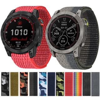 สายนาฬิกาข้อมือไนล่อนถัก 26 มม. 22 มม. สําหรับ Garmin Descent G1 MK2i EPIX gen2 Enduro Tactix 7 pro