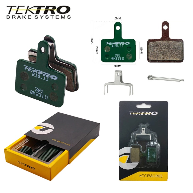 TEKTRO E10.11 MTB Bicycle Disc Brake Pads Resin Metal Pad for Shimano