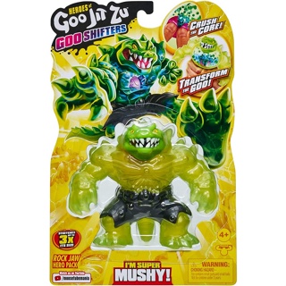 Heroes of Goo Jit Zu Goo Shifters Rock Jaw Hero Pack. ตุ๊กตานุ่มนิ่ม รูปการ์ตูน Super Squishy Goo ยืดหยุ่น ไม่เหมือนใคร